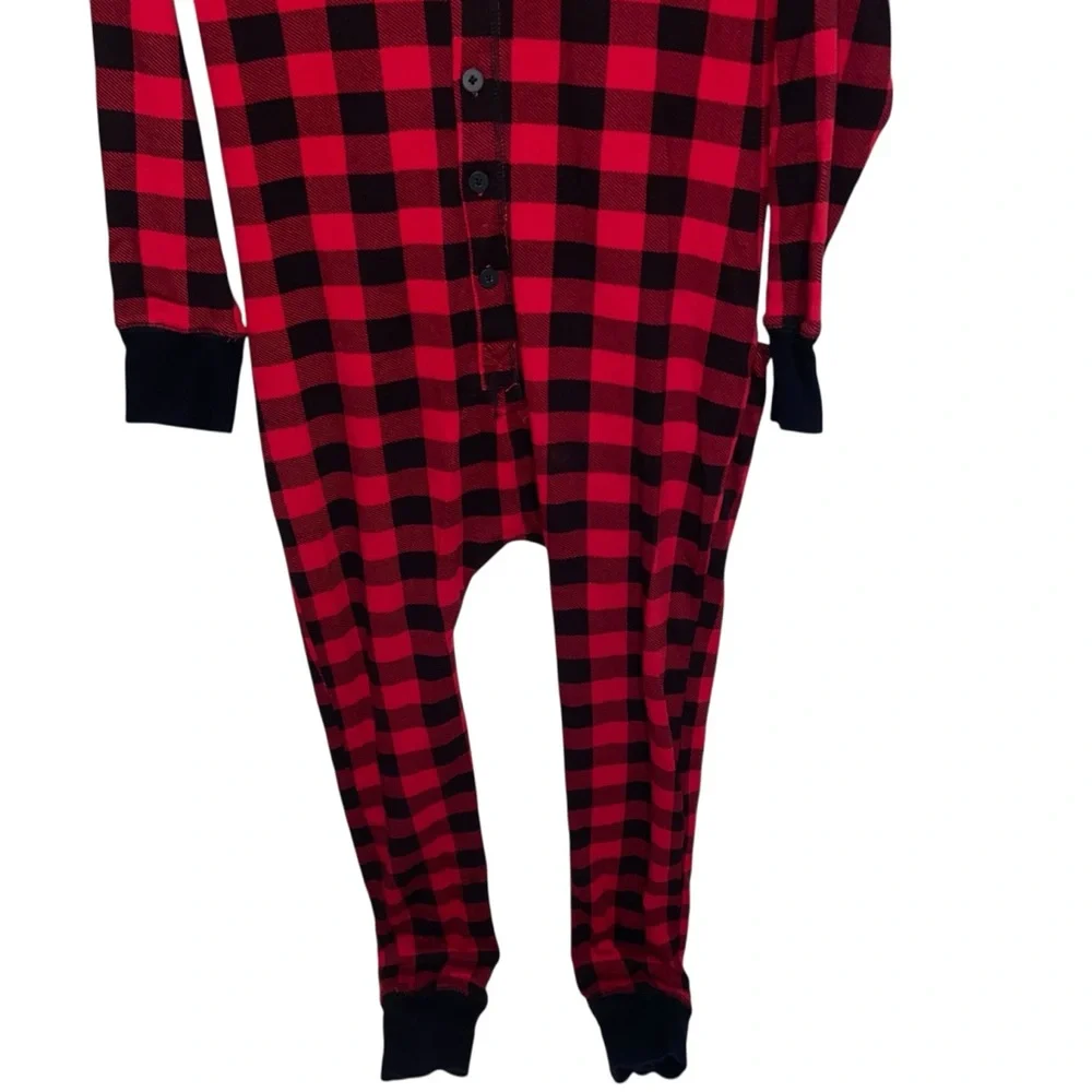Lazy One Pajamas Womens Medium One Piece PJs Bear Cheeks Trap Camping Cabin